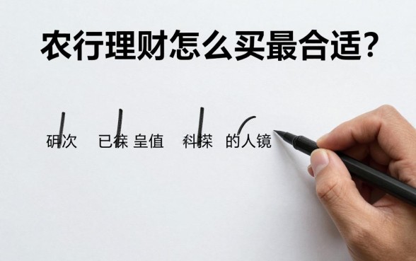 农行理财怎么买最合适？新手必看避坑指南
