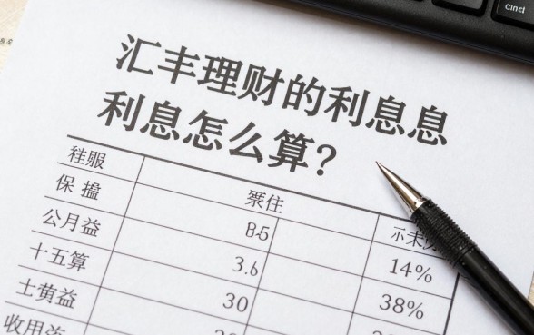 汇丰理财的利息怎么算？详解汇丰银行理财产品收益计算公式