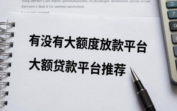 有没有大额度放款平台?正规靠谱的大额贷款平台推荐