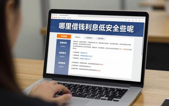 哪里借钱利息低安全些呢,正规低息贷款平台有哪些