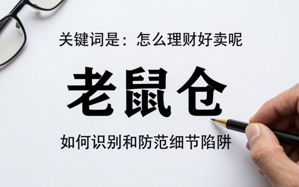 老鼠仓怎么理财好卖呢,如何识别和防范老鼠仓陷阱