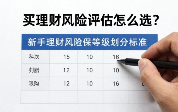 买理财风险评估怎么选?新手理财风险评估等级划分标准