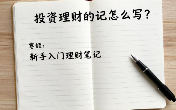 投资理财的笔记怎么写？新手入门理财笔记模板分享