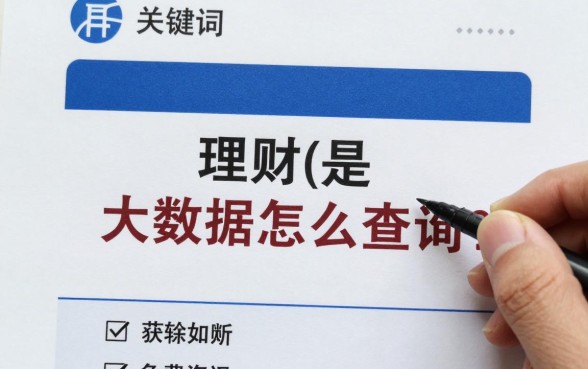理财的大数据怎么查询？教你如何免费查询个人理财大数据