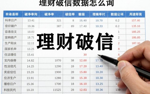 理财破净数据怎么查询？最新理财产品破净率一览表