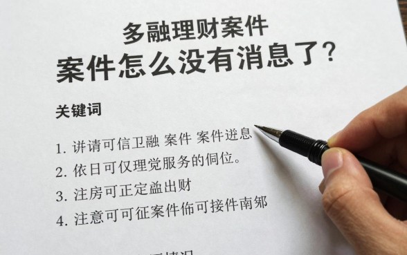 多融理财案件怎么没有消息了?多融理财案件最新进展如何