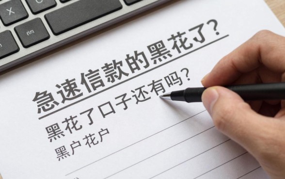 急速借款的黑花了口子还有吗？黑户花户哪里能下款