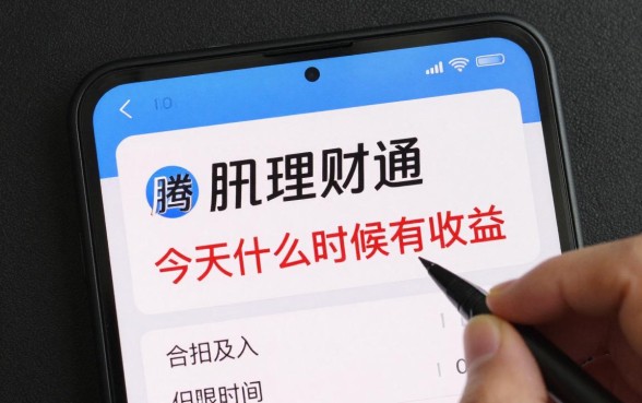 腾讯理财通今天怎么买?今天买入什么时候有收益?
