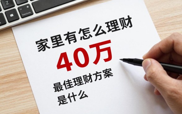 家里有40万怎么理财,40万存款最佳理财方案是什么