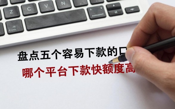 盘点五个容易下款的口子,哪个平台下款快额度高?