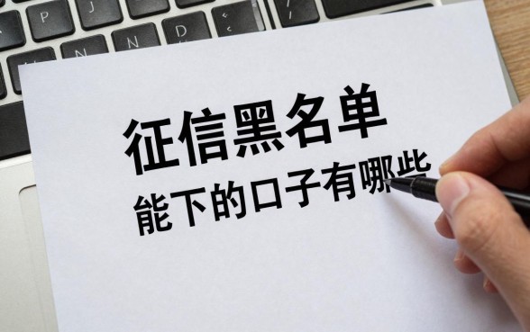 征信黑名单能下的口子有哪些?黑户必下的秒批贷款推荐