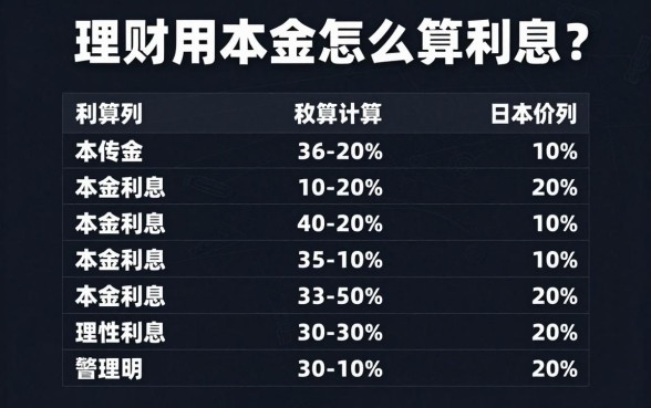 理财用本金怎么算利息?本金利息计算公式大全
