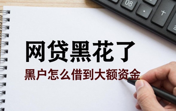 网贷黑花了大额借款口子有哪些?黑户怎么借到大额资金?