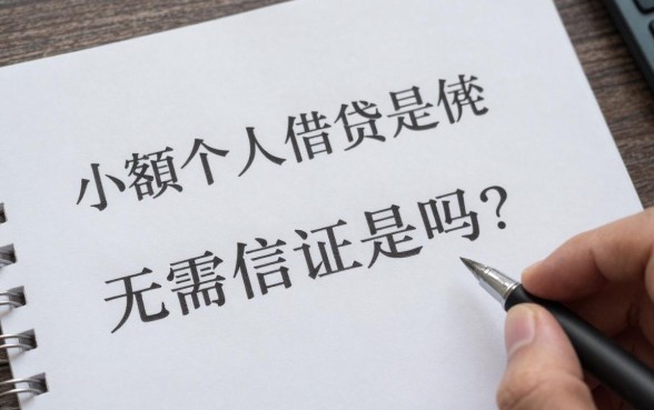 小额个人借贷无需信证是真的吗?哪里可以快速借到钱