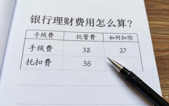 银行理财费用怎么算的？手续费和托管费如何扣除