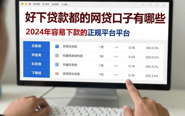好下贷款都的网贷口子有哪些，2024年容易下款的正规平台推荐