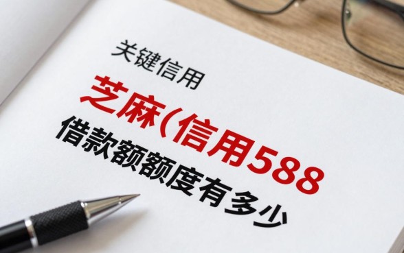 芝麻信用588借款额度有多少,芝麻分588哪里能借到钱