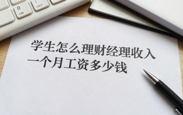 学生怎么理财经理收入,学生理财经理一个月工资多少钱