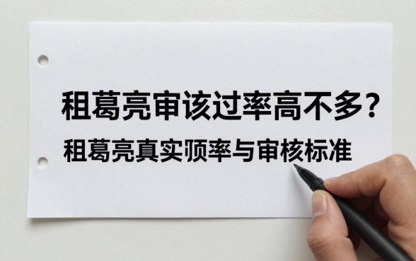 租葛亮审核通过率高不高？揭秘租葛亮真实下款率与审核标准