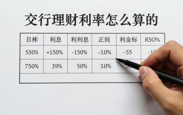 交行理财利率怎么算的？交行理财利息计算公式详解