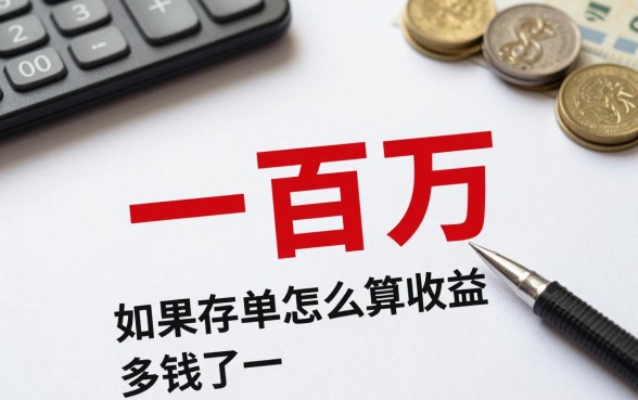 一百万如果理财怎么算收益？大额存单利率多少钱一年