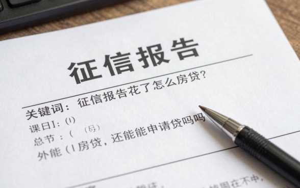 征信报告花了怎么房贷?还能申请贷款吗