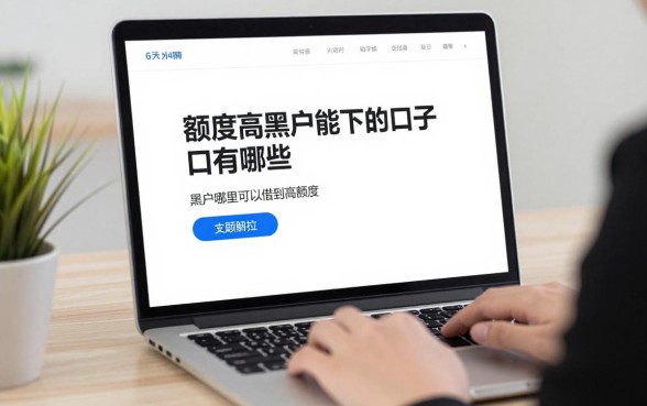 额度高黑户能下的口子有哪些，黑户哪里可以借到高额度口子？