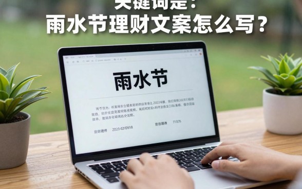 雨水节理财文案怎么写？分享高转化率写作技巧