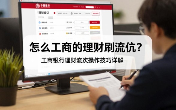 怎么工商的理财刷流水?工商银行理财流水操作技巧详解