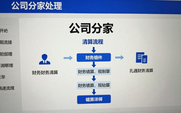 公司分家怎么处理财务？公司分家财务清算流程详解