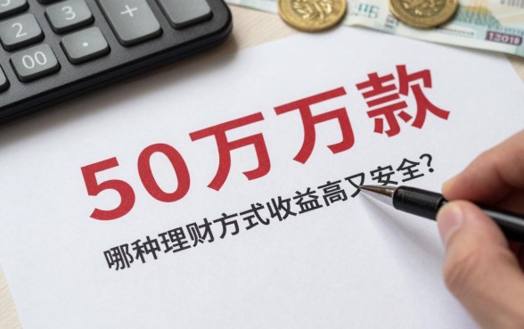 50万存款怎么买理财？哪种理财方式收益高又安全？