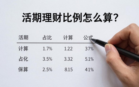 活期理财比例怎么算的?活期理财占比计算公式是什么