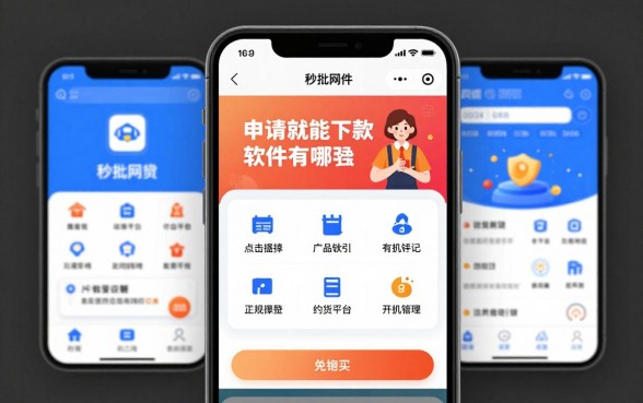 申请就能下款的网贷软件有哪些,2024正规秒批平台推荐