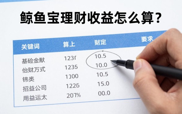 鲸鱼宝理财收益怎么算？计算公式是什么？