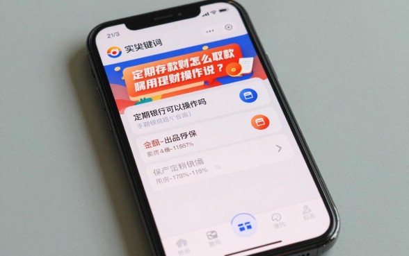 定期存款理财怎么取款?手机银行可以操作吗