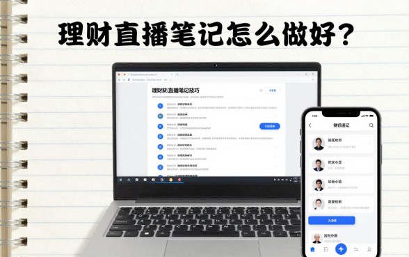 理财直播笔记怎么做好?新手做理财直播笔记的技巧和方法