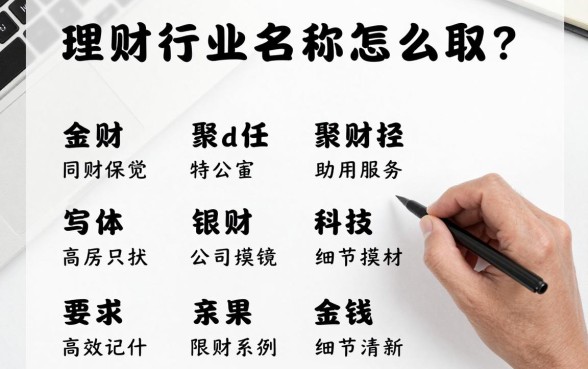 理财行业名称怎么取的？好听聚财的公司名字大全