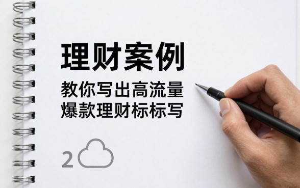 理财案例标题怎么写的？教你写出高流量爆款理财标题