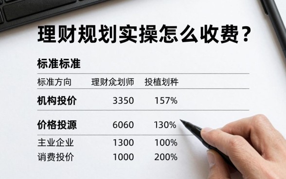 理财规划实操怎么收费？专业理财规划师收费标准详解