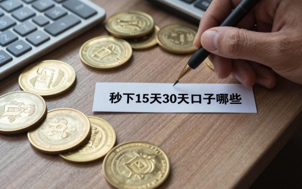 秒下15天30天的口子有哪些，哪里有不需要审核直接下款的口子