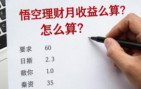悟空理财月收益怎么算？教你快速计算投资回报率