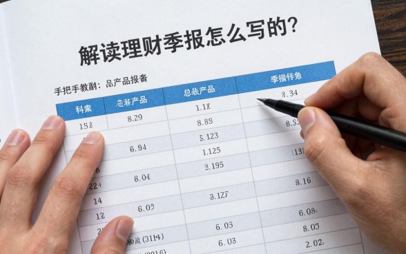 解读理财季报怎么写的?手把手教你分析理财产品季报