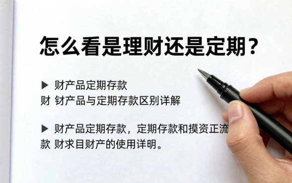 怎么看是理财还是定期？理财产品与定期存款区别详解
