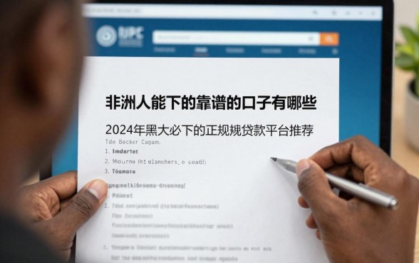 非洲人能下的靠谱的口子有哪些，2024年黑人必下的正规贷款平台推荐