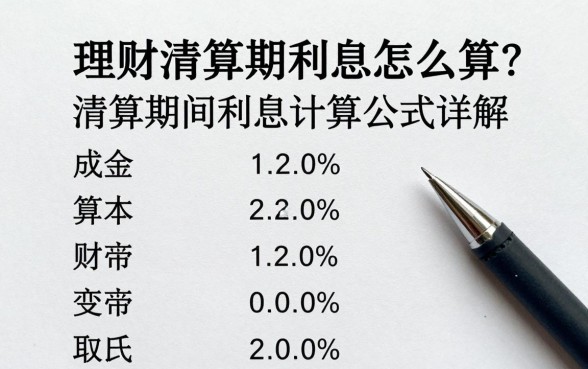 理财清算期利息怎么算？清算期间利息计算公式详解