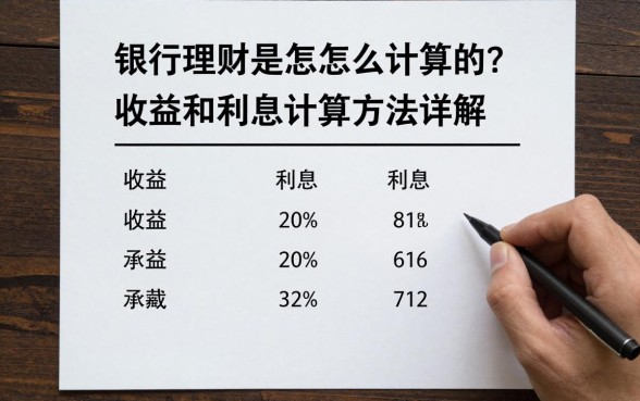 银行理财是怎么计算的？收益和利息计算方法详解