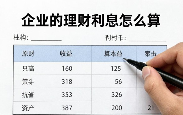 企业的理财利息怎么算，企业理财收益计算公式