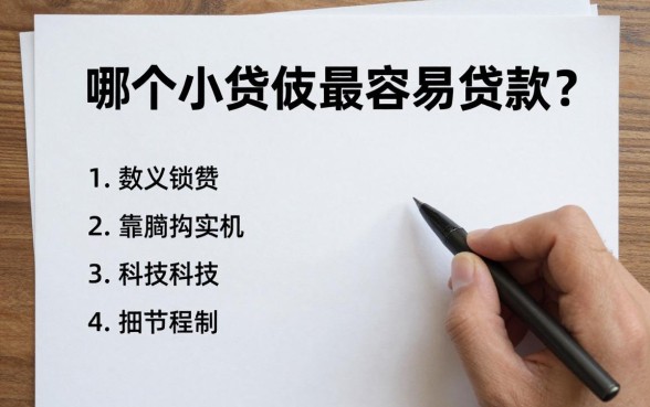 哪个小额贷款最容易贷款?2024年靠谱网贷平台排行榜