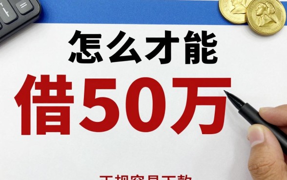 怎么才能借到50万的钱?正规贷款平台哪个容易下款