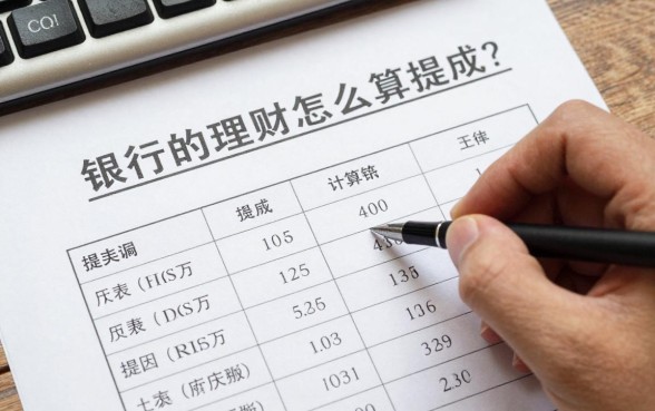 银行的理财怎么算提成？银行理财经理提成计算方法